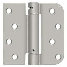 Deltana DSH4SR515-RH Right Hand 4" x 4" 5/8" Radius by Square Spring Hinge; Satin Nickel Finish.