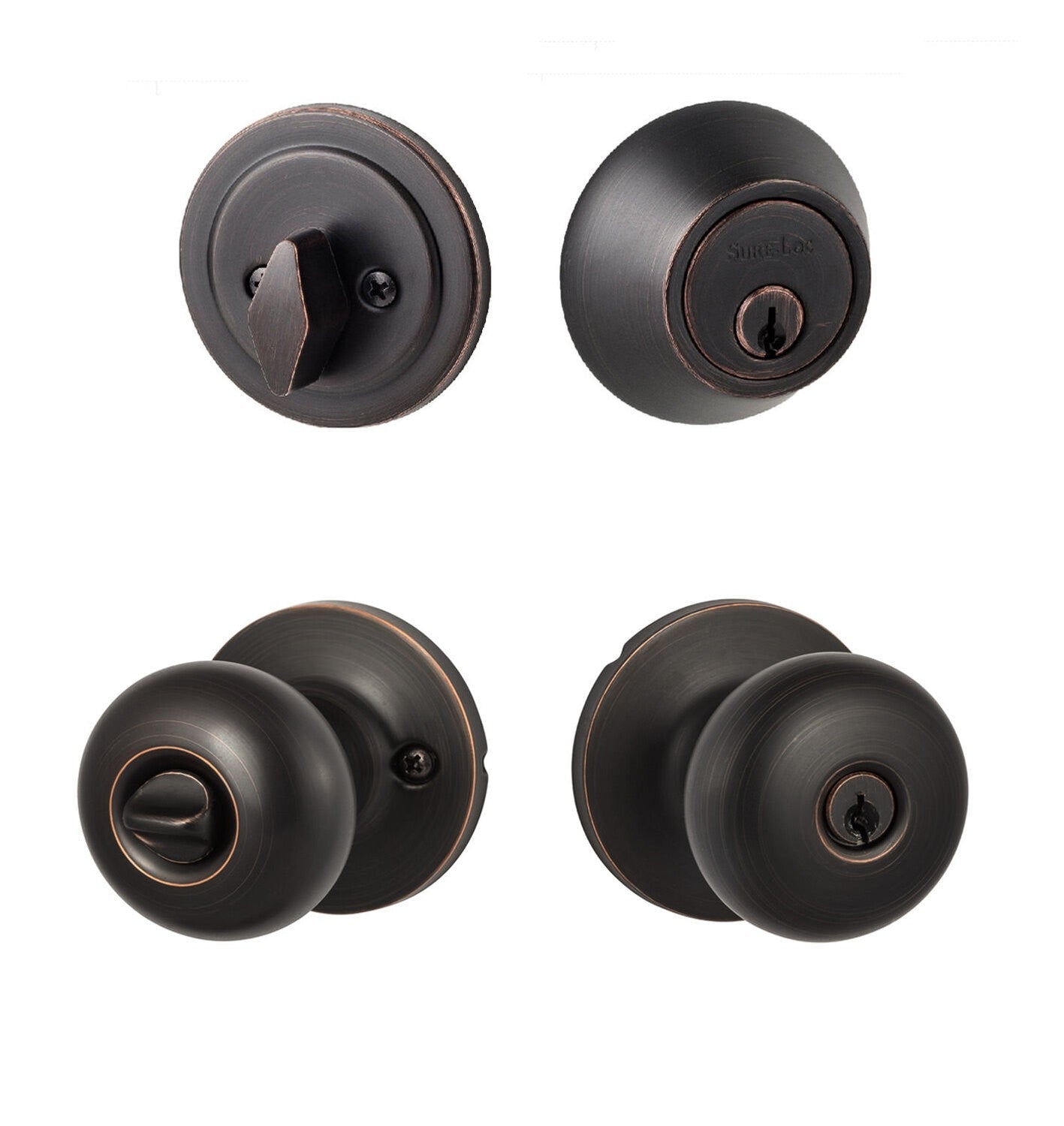 Sure-Loc DU107/DB201 Durango Keyed Entry Knob and Deadbolt