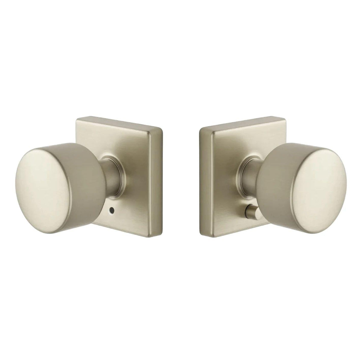 Expressions by Emtek EE3210PGSN Privacy Lock with Page Knob and Square Rose Satin Nickel Finish.