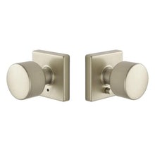 Expressions by Emtek EE3210PGSN Privacy Lock with Page Knob and Square Rose Satin Nickel Finish.