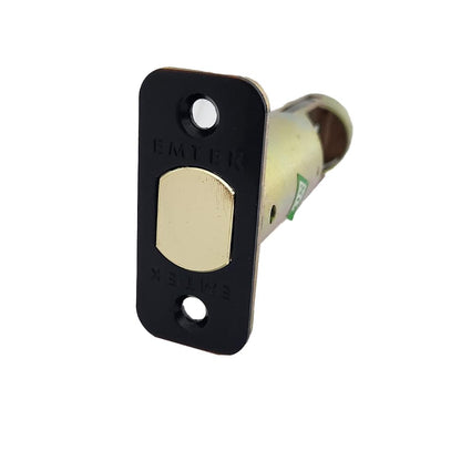 Emtek LC4-DBLCH275R- Radius Deadbolt Latch 2-3/4" Backset Oil Rubbed Bronze Finish.