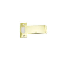 Don-Jo ETS104605 2-3/4" T Strike with 4" Extended Lip Bright Brass Finish.