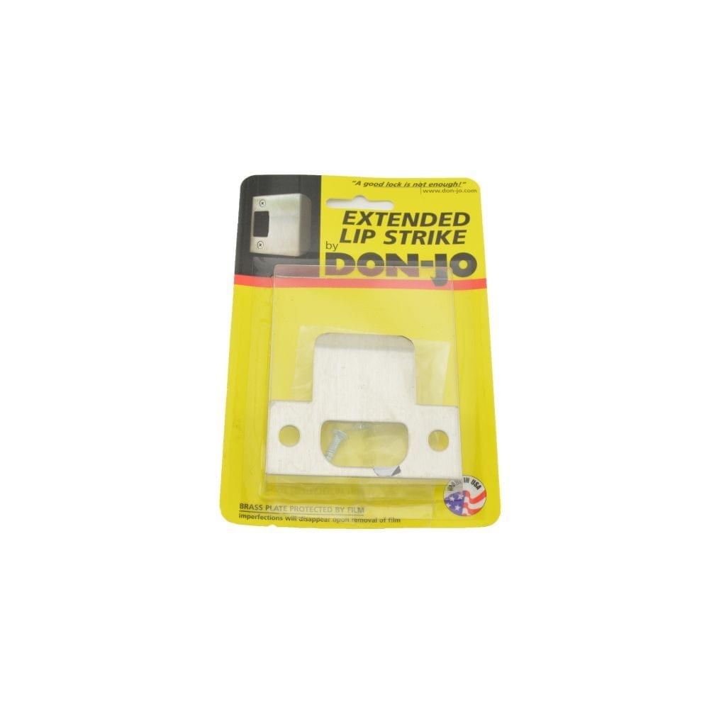 Don-Jo ETS175630 2-3/4" T Strike with 1-3/4" Extended Lip Satin Stainless Steel Finish.