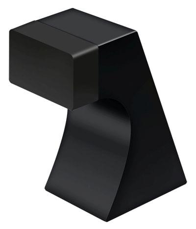 Deltana FDB250U19 2-1/2" Contemporary Floor Door Bumper Black Finish.