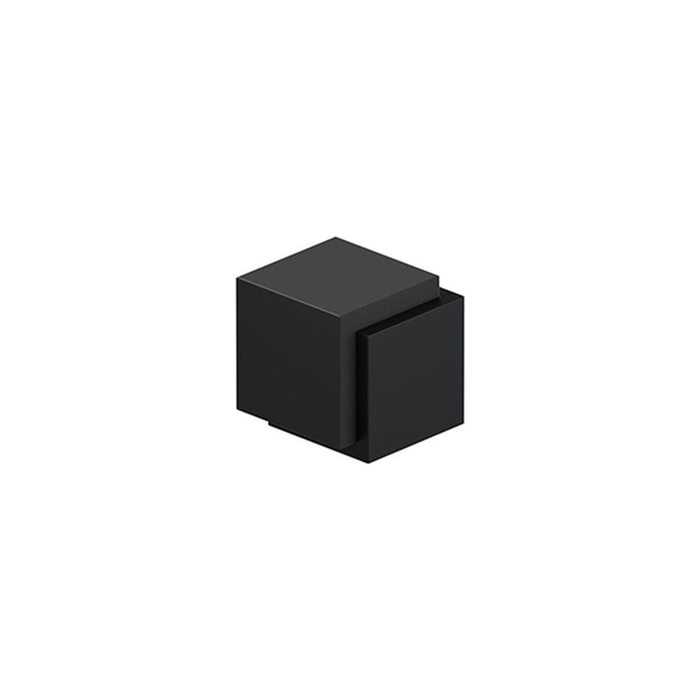 Deltana FDBB134U19 Contemporary Cube Floor Door Bumper Black Finish.