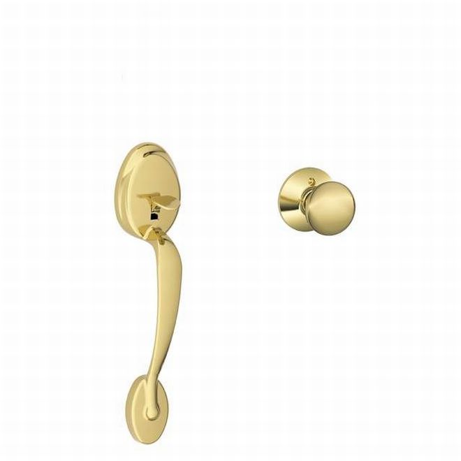 Schlage FE285-PLY-PLY Plymouth Lower Handle Set for Electronic Keypad with Plymouth Interior Knob.