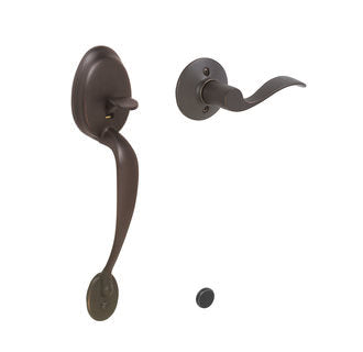 Schlage FE285-PLY-ACC-LH Left Hand Plymouth Keyed Entry Handle Set with an Accent Lever