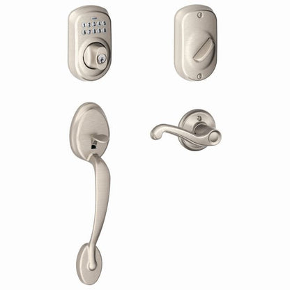 Schlage FE365-PLY-FLA-RH Plymouth Right Hand Electronic Handleset.