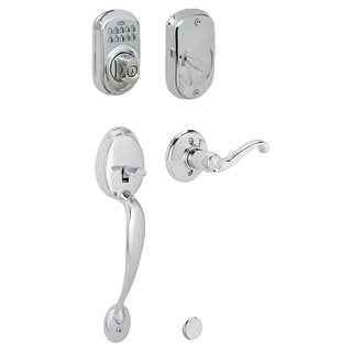 Schlage FE365-PLY-FLA-LH Plymouth Left Hand Electronic Handleset.