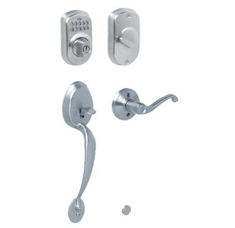 Schlage FE365-PLY-FLA-LH Plymouth Left Hand Electronic Handleset.