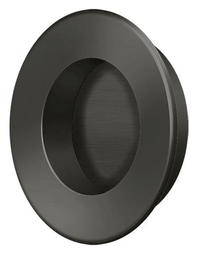 Deltana FP178U10B 1-7/8" Round Flush Pull Oil Rubbed Bronze Finish.
