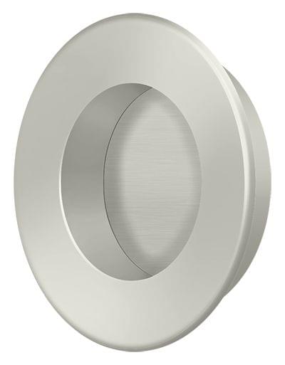 Deltana FP178U15 1-7/8" Round Flush Pull Satin Nickel Finish.