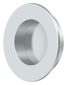 Deltana FP178U26 1-7/8" Round Flush Pull Bright Chrome Finish.