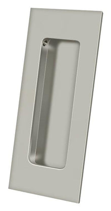 Deltana FP40U15 4" x 1-7/8" Heavy Duty Rectangular Flush Pull Satin Nickel Finish.