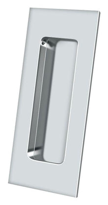 Deltana FP40U26 4" x 1-7/8" Heavy Duty Rectangular Flush Pull Bright Chrome Finish.