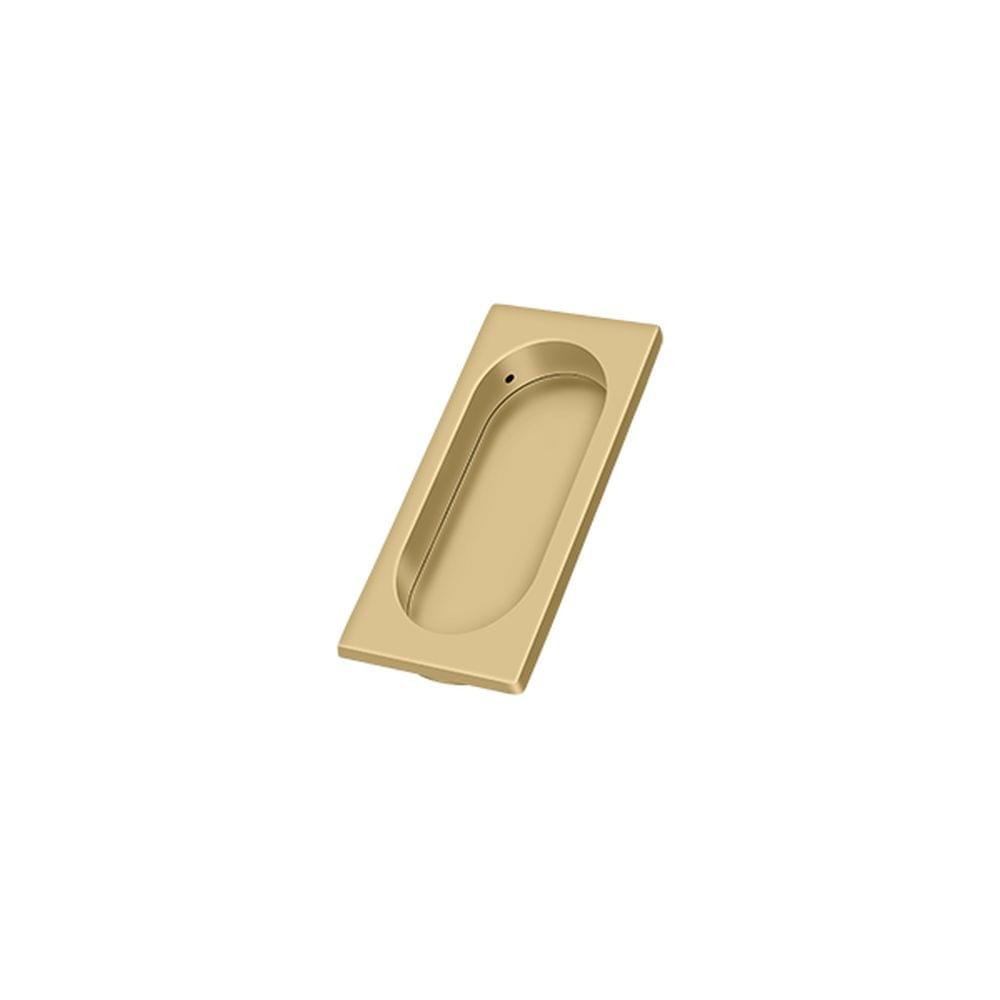 Deltana FP4134U4 Flush Pull; Large; 4" x 1-5/8" x 3/8"; Brushed Brass Finish.