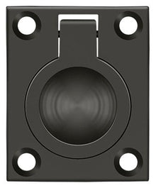 Deltana FRP175U10B Flush Ring Pull; 1-3/4" x 1-3/8"; Oil Rubbed Bronze Finish.