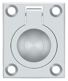 Deltana FRP175U26 Flush Ring Pull; 1-3/4" x 1-3/8"; Bright Chrome Finish.