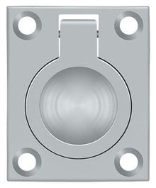 Deltana FRP175U26D Flush Ring Pull; 1-3/4" x 1-3/8"; Satin Chrome Finish.