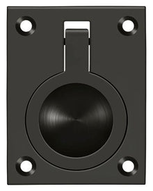 Deltana FRP25U10B Flush Ring Pull; 2-1/2" x 1 7/8"; Oil Rubbed Bronze Finish.