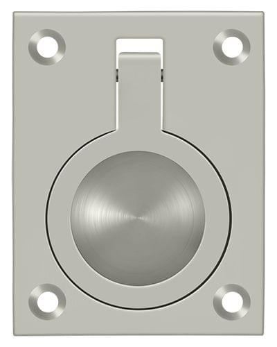 Deltana FRP25U15 Flush Ring Pull; 2-1/2" x 1 7/8"; Satin Nickel Finish.