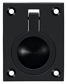 Deltana FRP25U19 Flush Ring Pull; 2-1/2" x 1 7/8"; Black Finish.