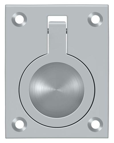 Deltana FRP25U26D Flush Ring Pull; 2-1/2" x 1 7/8"; Satin Chrome Finish.