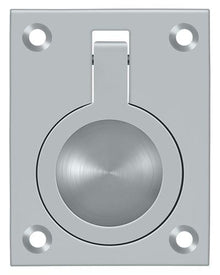 Deltana FRP25U26D Flush Ring Pull; 2-1/2" x 1 7/8"; Satin Chrome Finish.