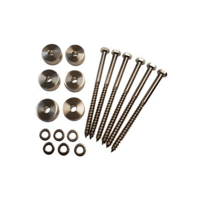 Orca Hardware FT-WASHER-14 Barn Door-Flat Track Spacer Extender and Lag (6 Piece Set)