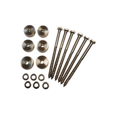 Orca Hardware FT-WASHER-14 Barn Door-Flat Track Spacer Extender and Lag (6 Piece Set)