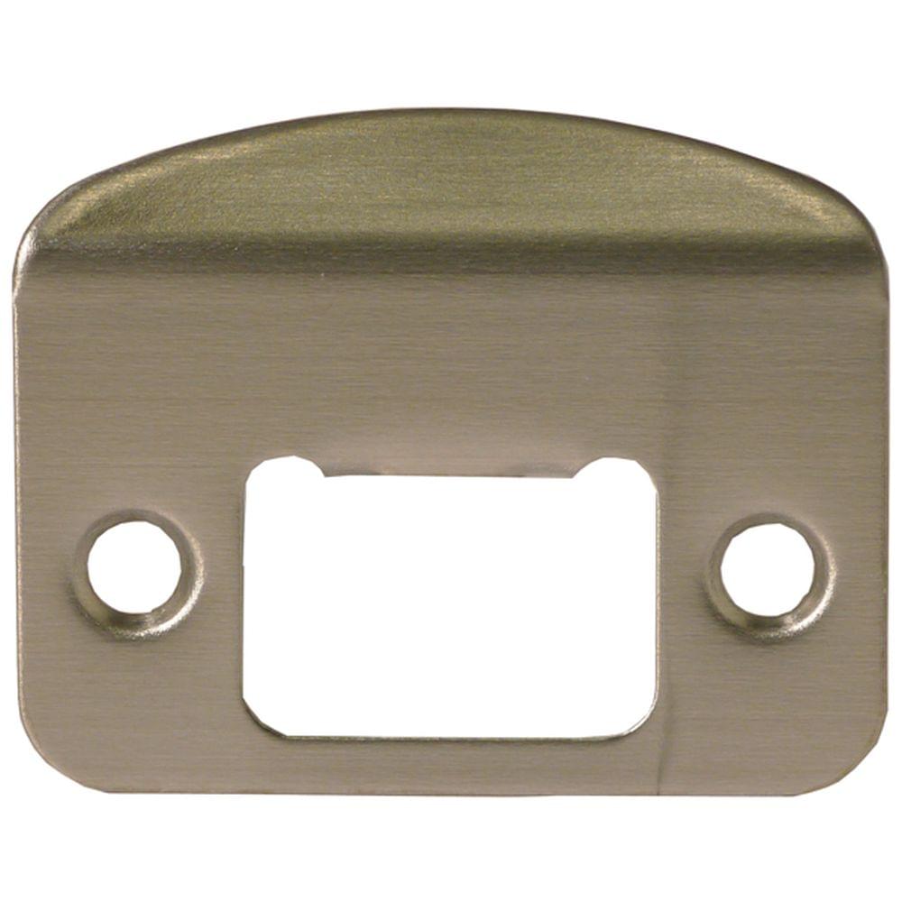 Pamex FT4SPSS Full Lip Round Corner Strike 2-1/4 x 1-3/4 Satin Stainless Finish.