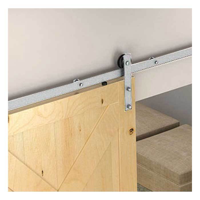 Orca Hardware FTAT-10C 10' Barn Door-Flat Track Kit With Arched Hangers