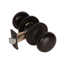 Pamex FTF930 Baron Knob with Round Rose Passage Lockset Grade 3 Matte Black Finish.