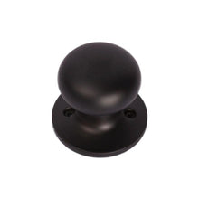 Pamex FTF940 Baron Knob with Round Rose Half Dummy Lockset Grade 3 Matte Black Finish.