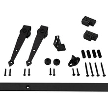 Orca Hardware FTSP-MINI-BL-5 5' Barn Door Flat Track Kit with Spear Hangers.