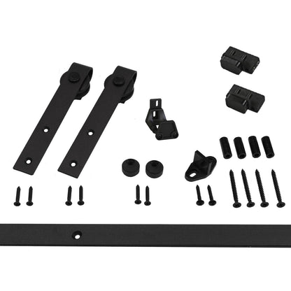 Orca Hardware FTST-MINI-5 5' Barn Door Flat Track Kit with Standard Drop Hangers