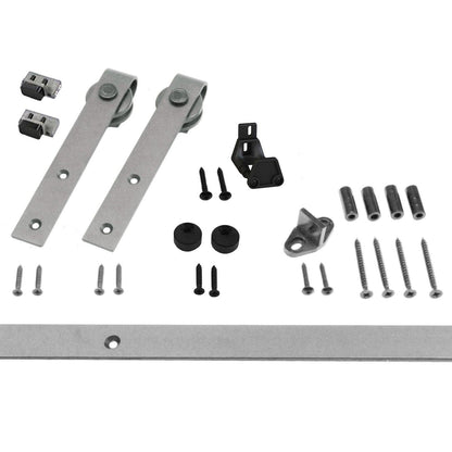 Orca Hardware FTST-MINI-5 5' Barn Door Flat Track Kit with Standard Drop Hangers.