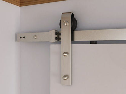 Orca Hardware FTST-10C 10' Barn Door Flat Track Kit With Standard Drop Hangers