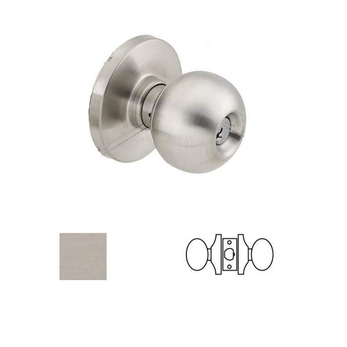 Cal-Royal GRB30-32D Grade 1 Passage Knob Lockset with 2-3/4" Backset.