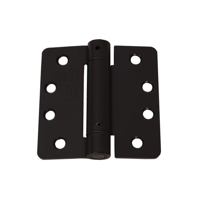 Pamex H44S10OB 4" x 4" 1/4" Radius Corner UL Listed Spring Hinge Oil Rubbed Bronze Finish.