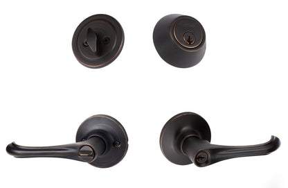 Sure-Loc HA107/DB201 Helena Keyed Entry Lever and Deadbolt