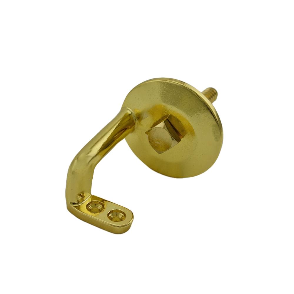 Ives HB159A3AL Aluminum Commercial Handrail Bracket Bright Brass Finish.