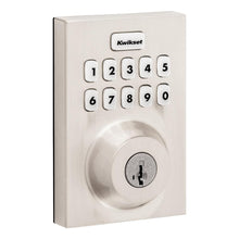 Kwikset HC620CNTZW700LR-15S Contemporary Home Connect Keypad Connected Smart Lock Deadbolt with Z-Wave 700 Long Range and SmartKey with RCALFD Latch and RCS Strike Satin Nickel Finish.