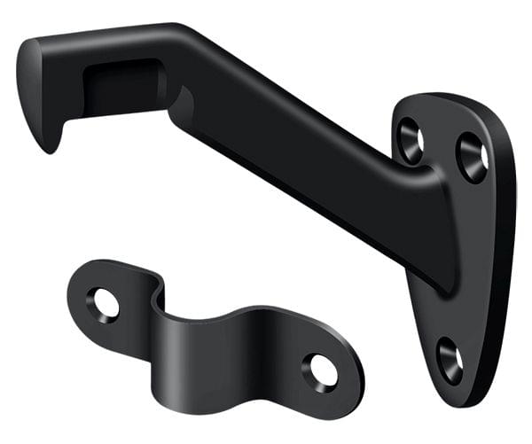 Deltana HRB325U19 Hand Rail Brackets; 3-5/16" Projection; Black Finish.