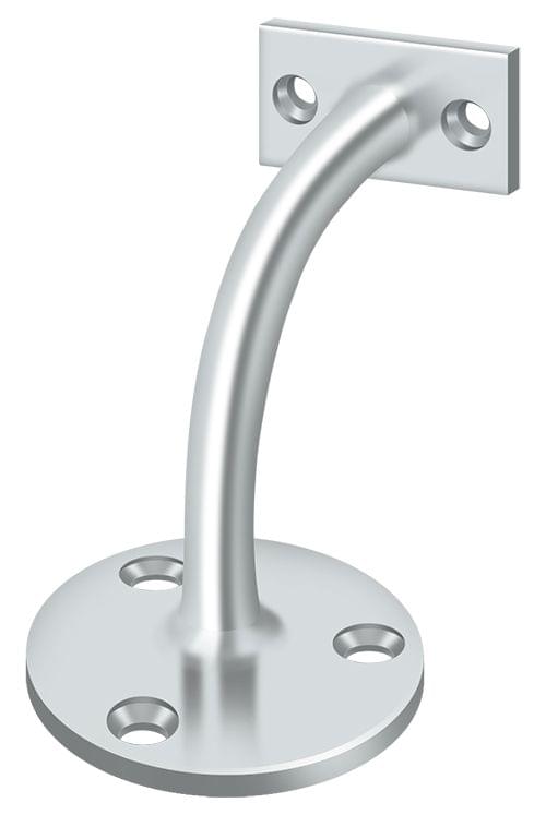 Deltana HRC175U26 Hand Rail Brackets; 3-3/16" Projection Light Duty; Bright Chrome Finish.