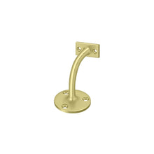 Deltana HRC175U3-UNL Hand Rail Brackets; 3-3/16" Projection Light Duty Unlacquered Brass Finish.