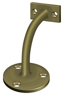 Deltana HRC175U5 Hand Rail Brackets; 3-3/16" Projection Light Duty; Antique Brass Finish.