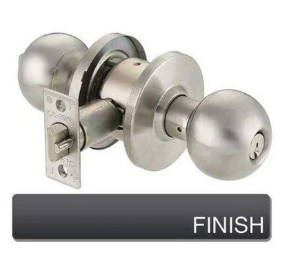 Cal-Royal ICBA00 Grade 2 Entrance/Office SFIC Knob with 2-3/4" Backset Less Core.