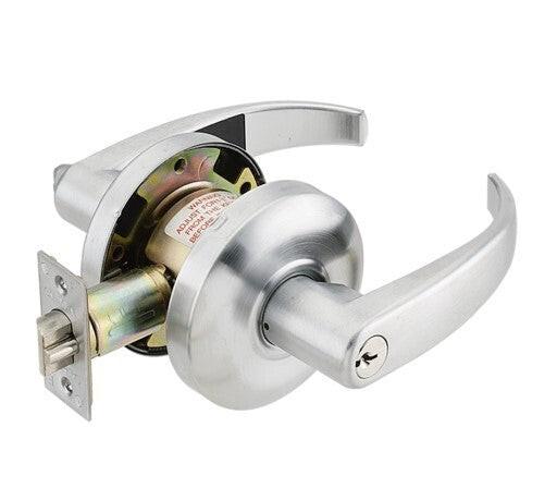 Cal-Royal ICCSL00-26D Grade 2 Clutch SFIC Entry Door Lever Lockset with 2-3/4" Backset Less Core