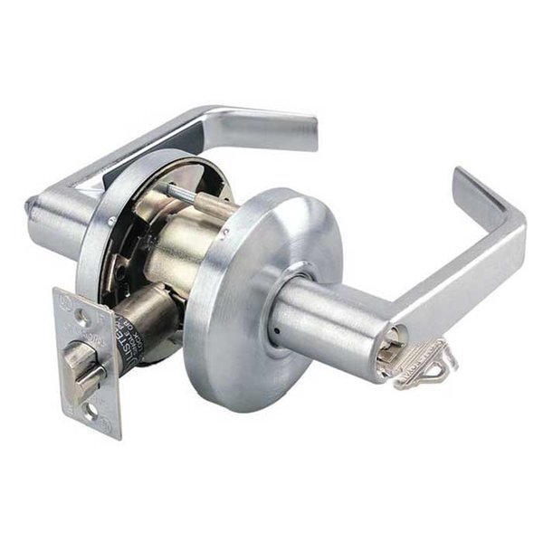 Cal-Royal ICSL03 Grade 2 SFIC Classroom Door Lever Lockset with 2-3/4" Backset Less Core
